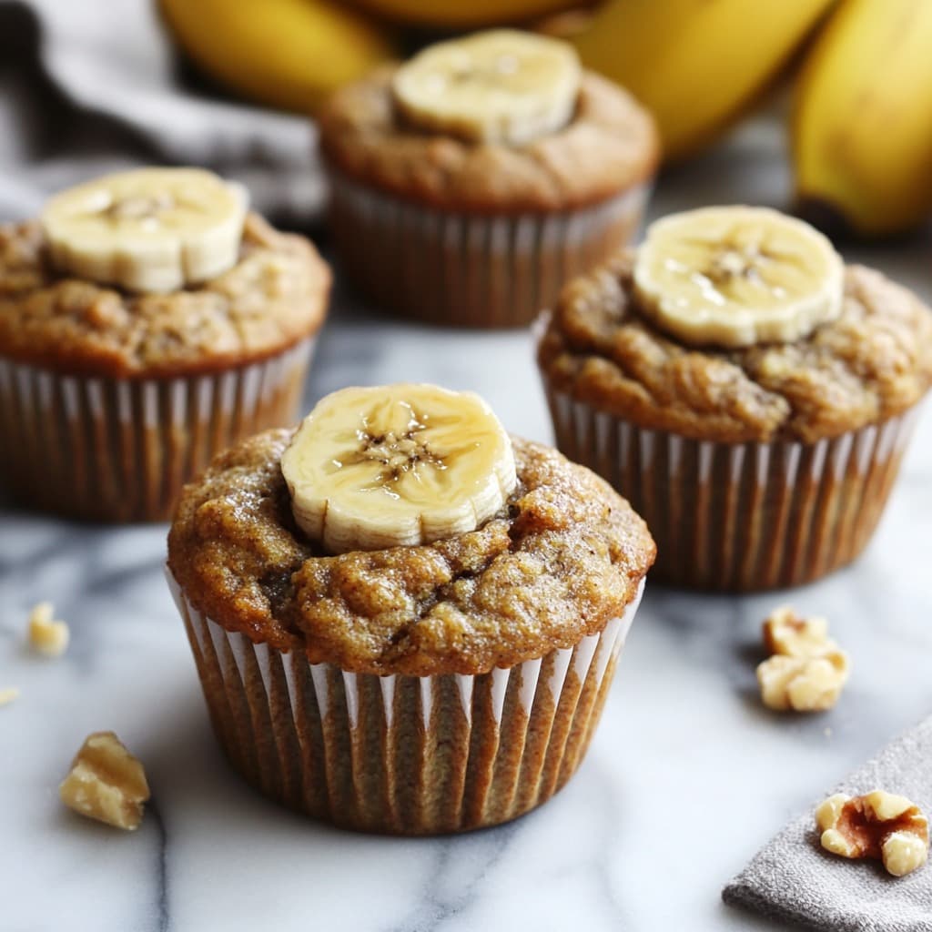 Zdravé banánové muffiny