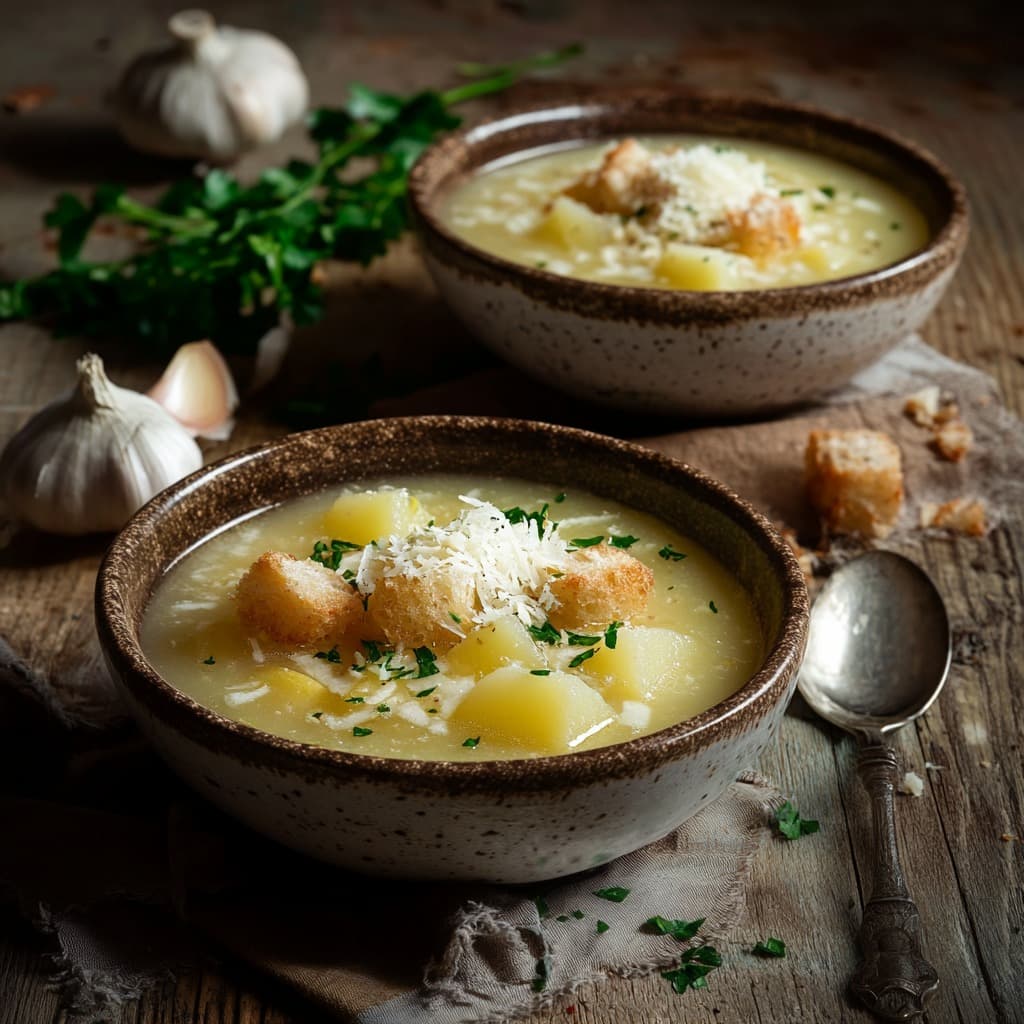 Recept na česnečku