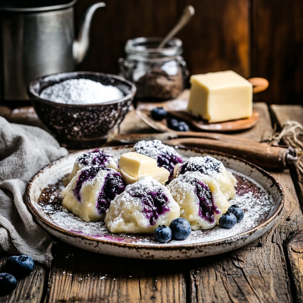 Recept na borůvkové knedlíky