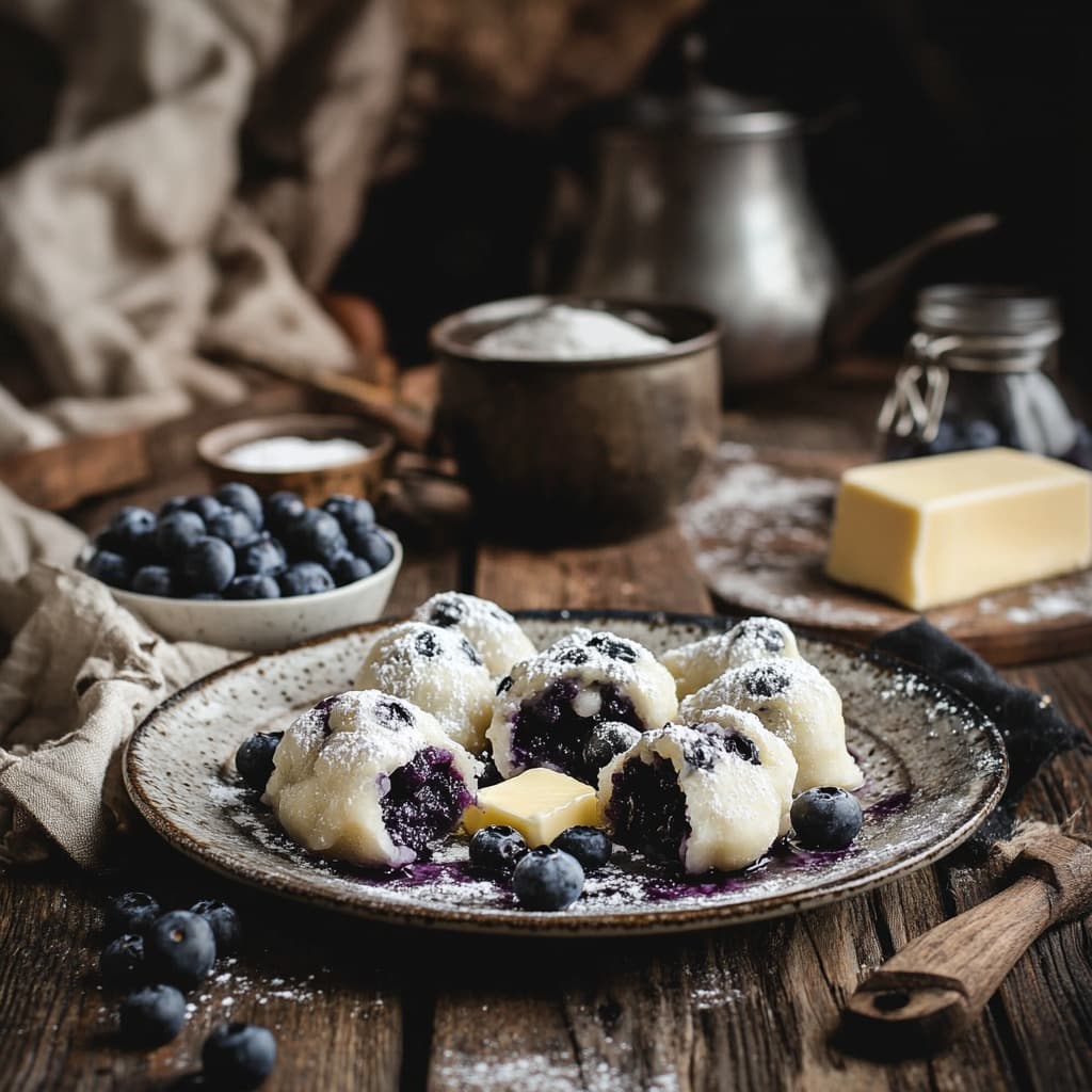 Recept na borůvkové knedlíky