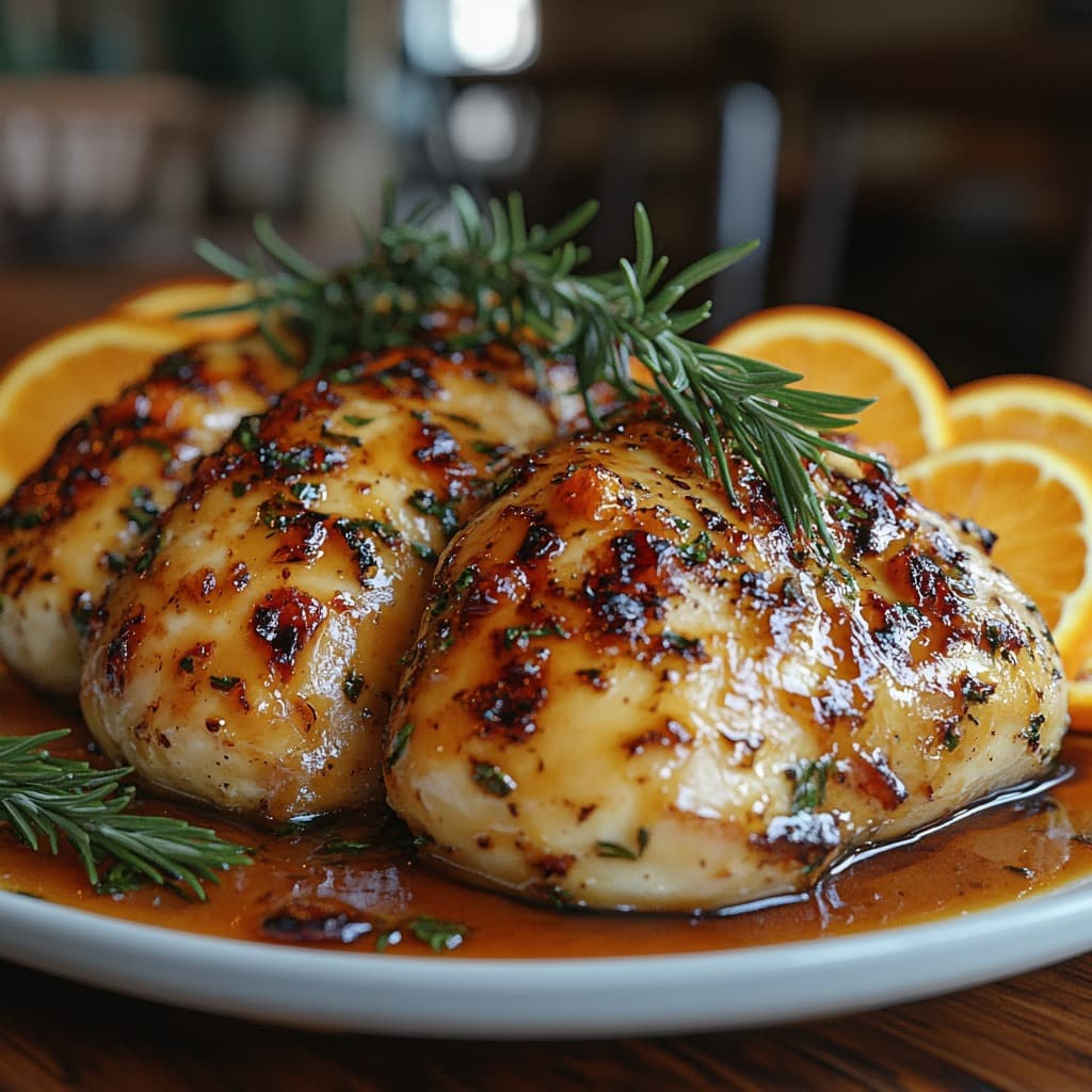 recept kuře na pomerančích