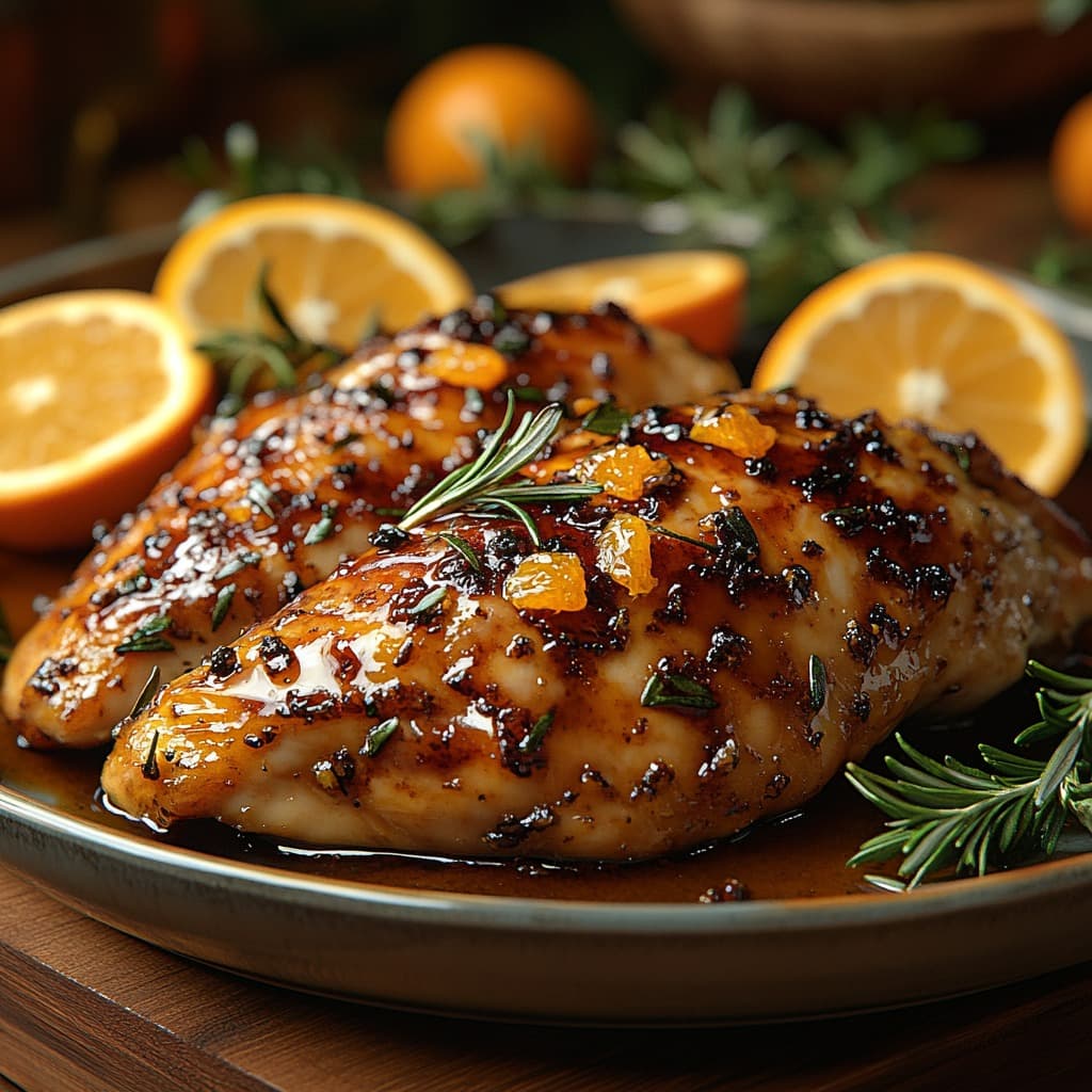 recept kuře na pomerančích