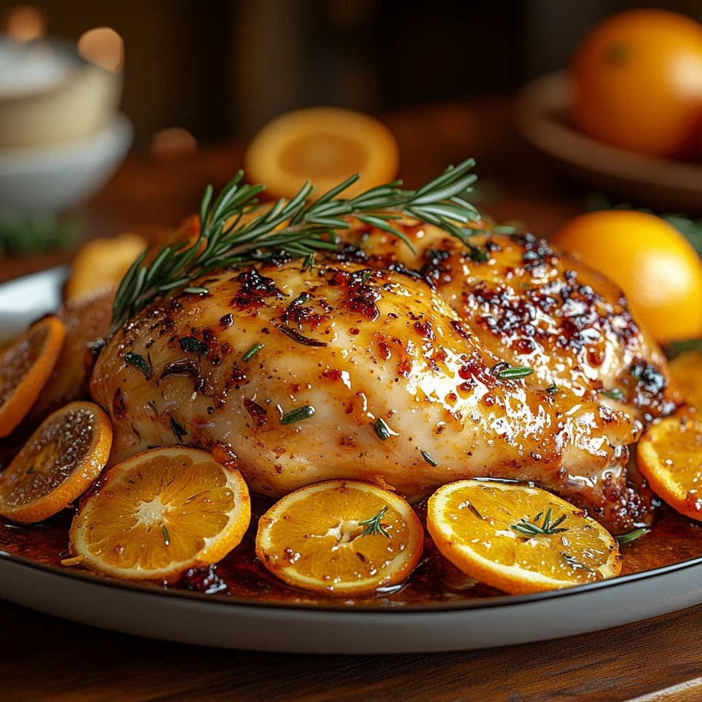 recept kuře na pomerančích