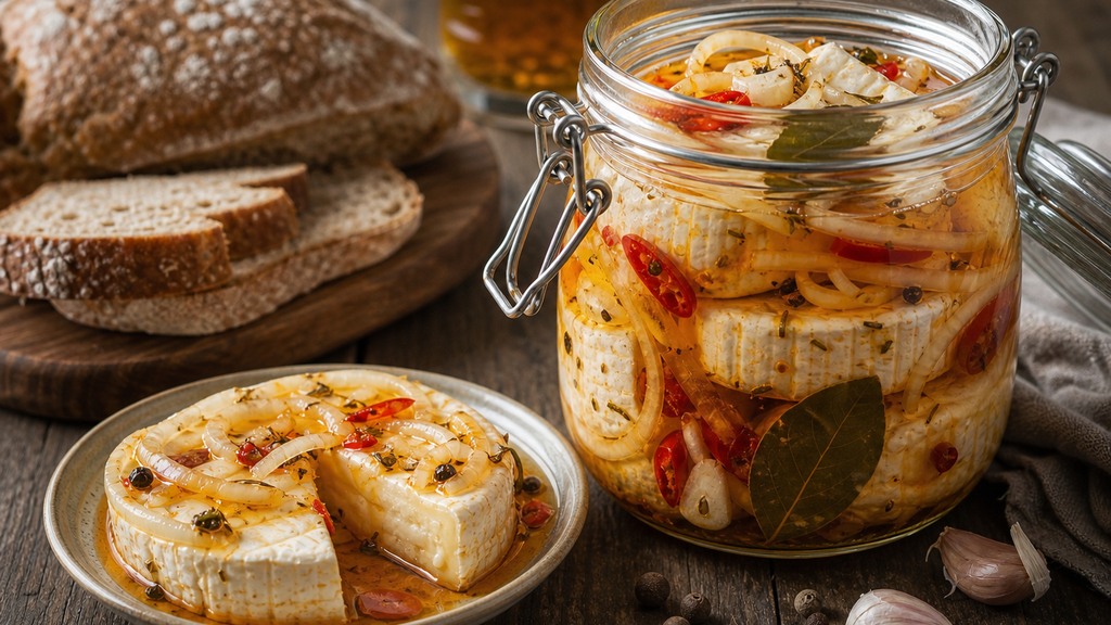 Nakládaný hermelín: poctivý recept krok za krokem