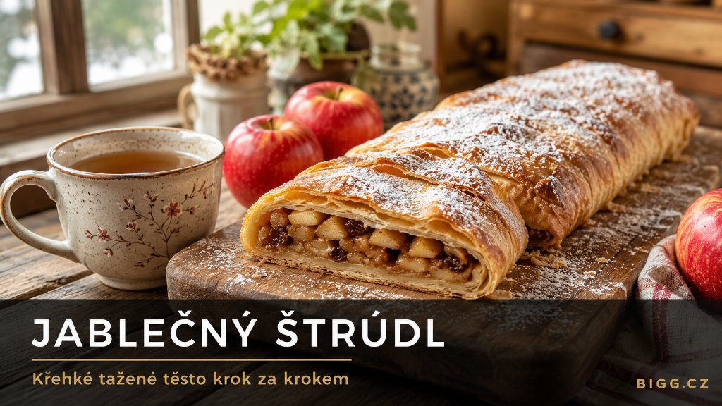 Jablečný štrúdl: tradiční recept na tažený závin krok za krokem