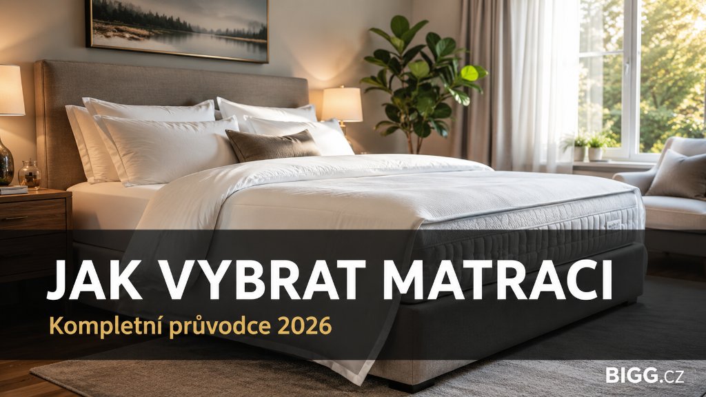 Jak vybrat matraci 2026: kompletní průvodce podle tvrdosti a typu