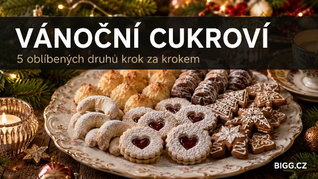 Domácí vánoční cukroví – pět oblíbených druhů na talíři