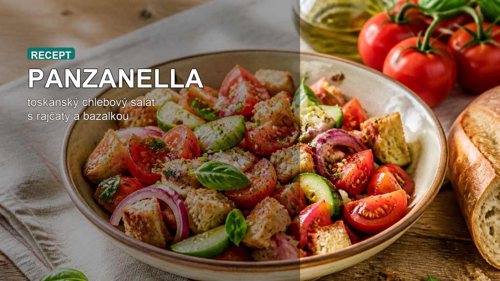 Panzanella recept: toskánský chlebový salát s rajčaty