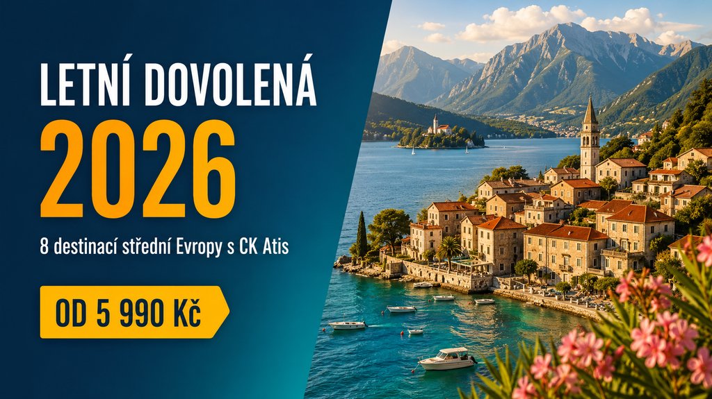 Letní dovolená 2026: 8 destinací střední Evropy s CK Atis