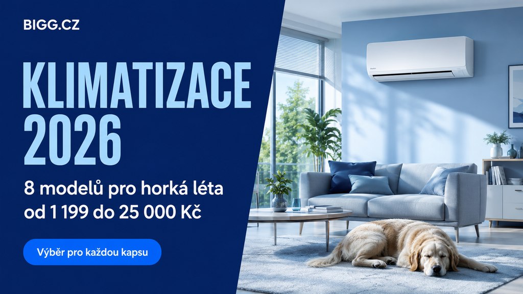 Klimatizace 2026: 8 modelů pro horká česká léta od 1 199 Kč