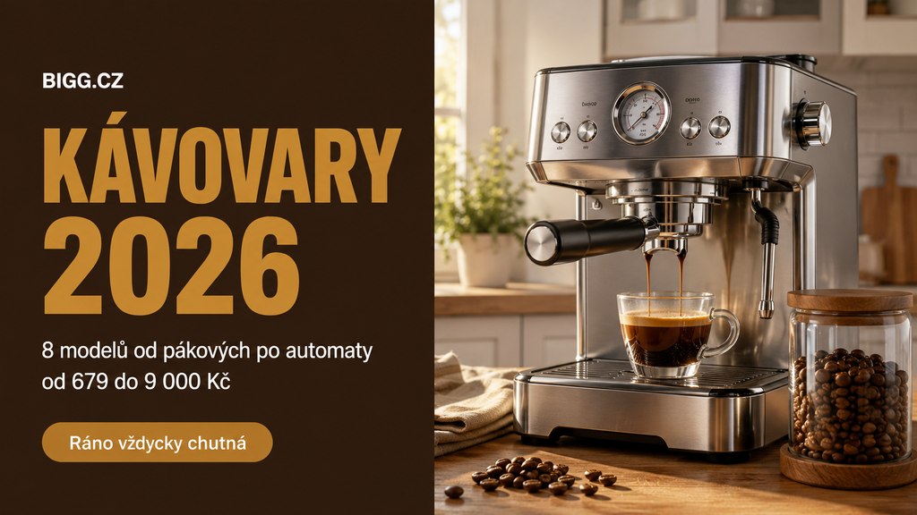 Kávovary 2026: 8 modelů od překapávačů po pákové espresso (od 679 Kč)