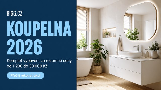 Koupelna 2026 — komplet vybavení od baterií po sprchové sety za rozumné ceny