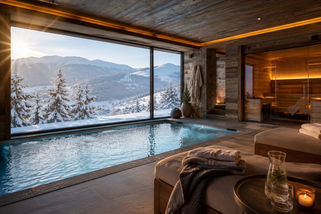 Pár relaxuje ve wellness po výletu