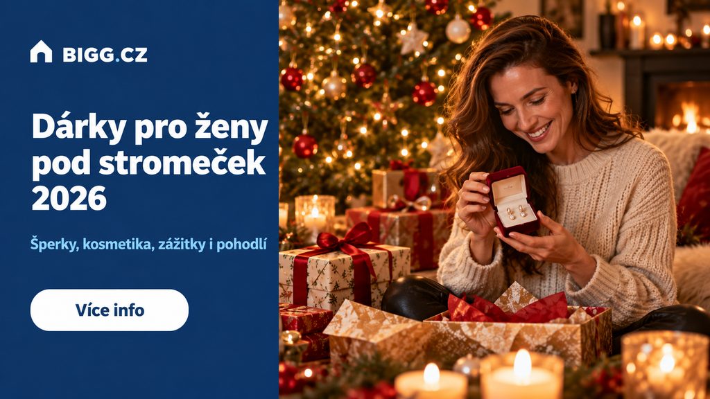 Dárky pro ženy pod stromeček 2026: šperky, kosmetika, zážitky i pohodlí