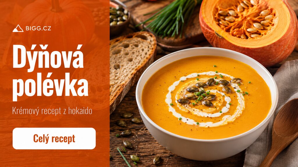 Dýňová polévka — krémový recept z hokaido krok za krokem