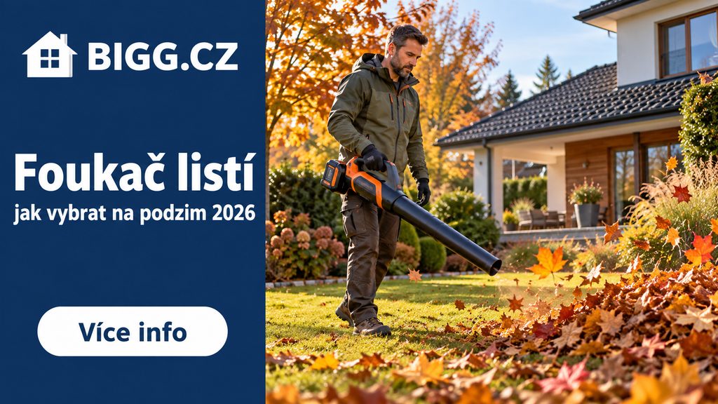 Foukač na listí 2026: jak vybrat vysavač a fukar na podzimní zahradu