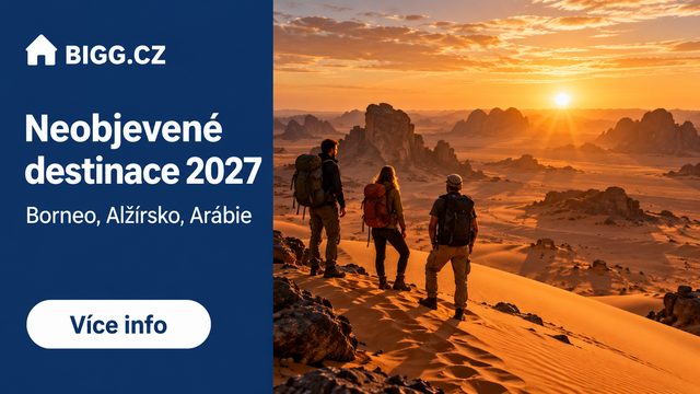 Neobjevené destinace 2027 – Borneo, Alžírsko, Saúdská Arábie, Kambodža