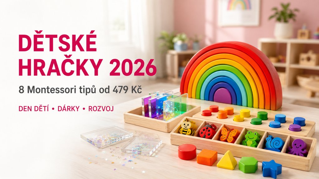 Edukativní hračky pro děti 2026: 8 Montessori tipů od 479 Kč (KidTown.cz)