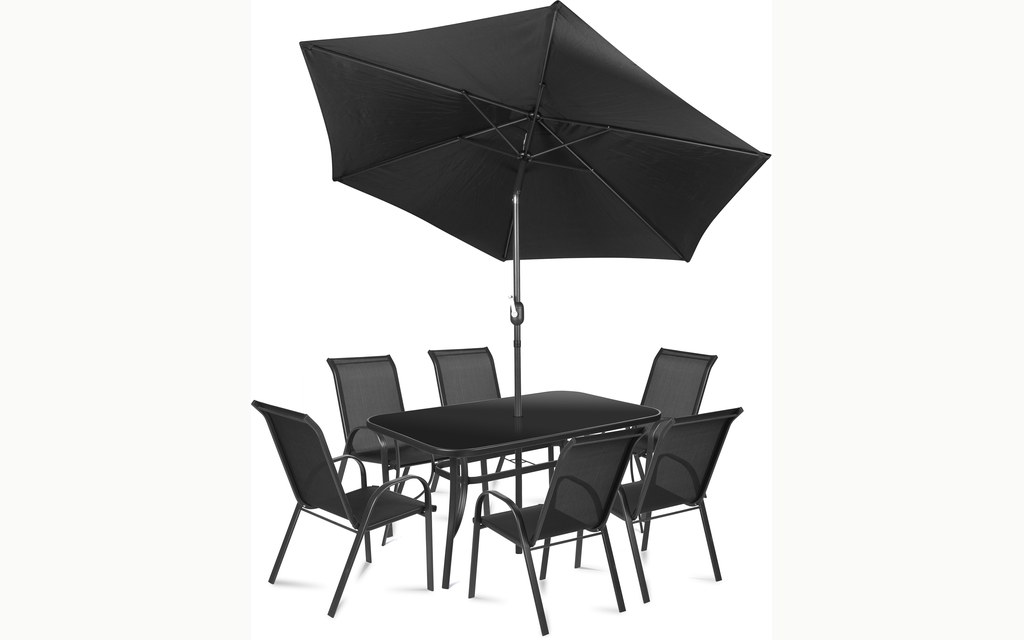 Sestava RUBY DARK — tmavý kovový set pro 4 osoby