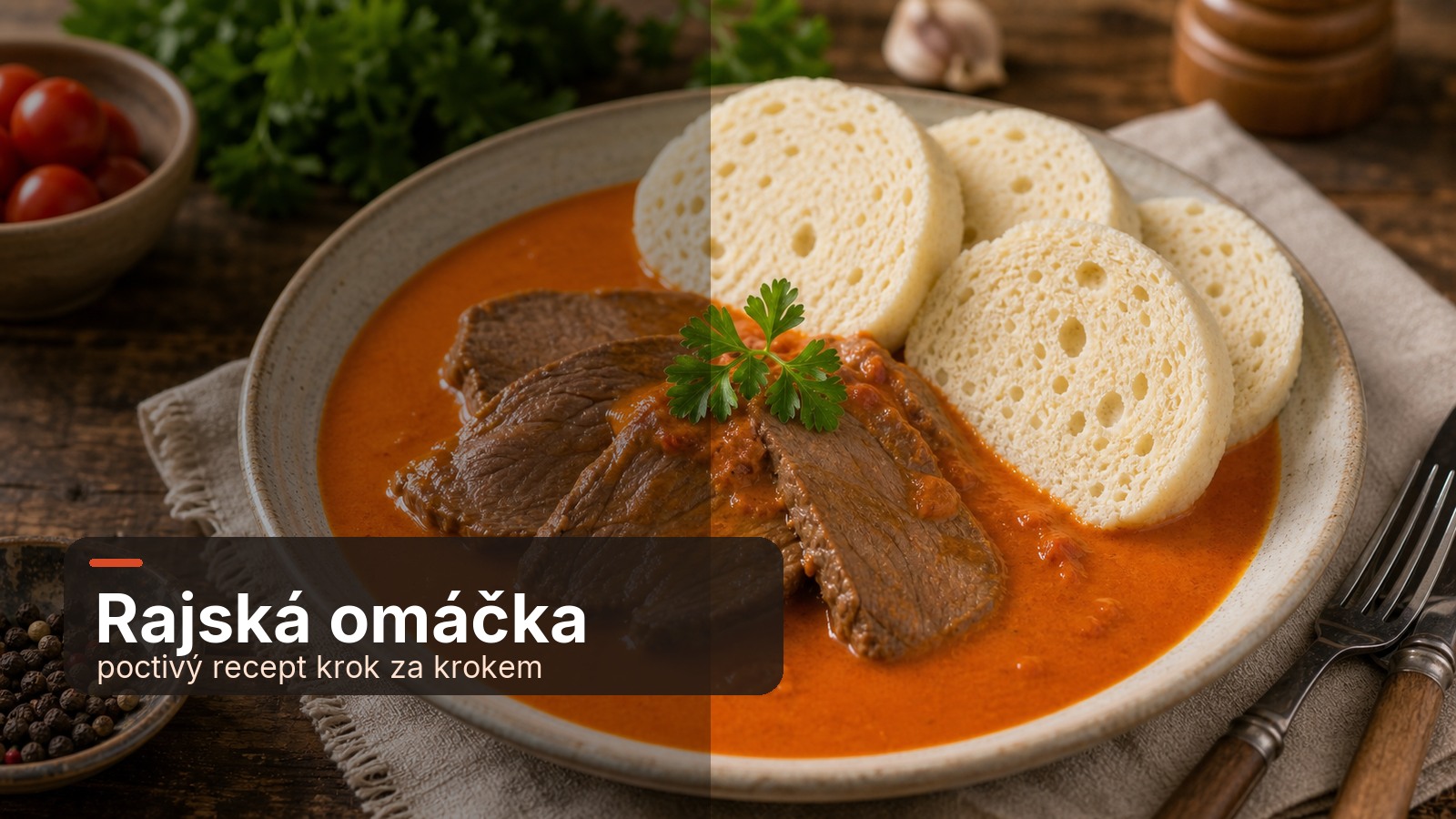 Rajská omáčka: poctivý recept krok za krokem