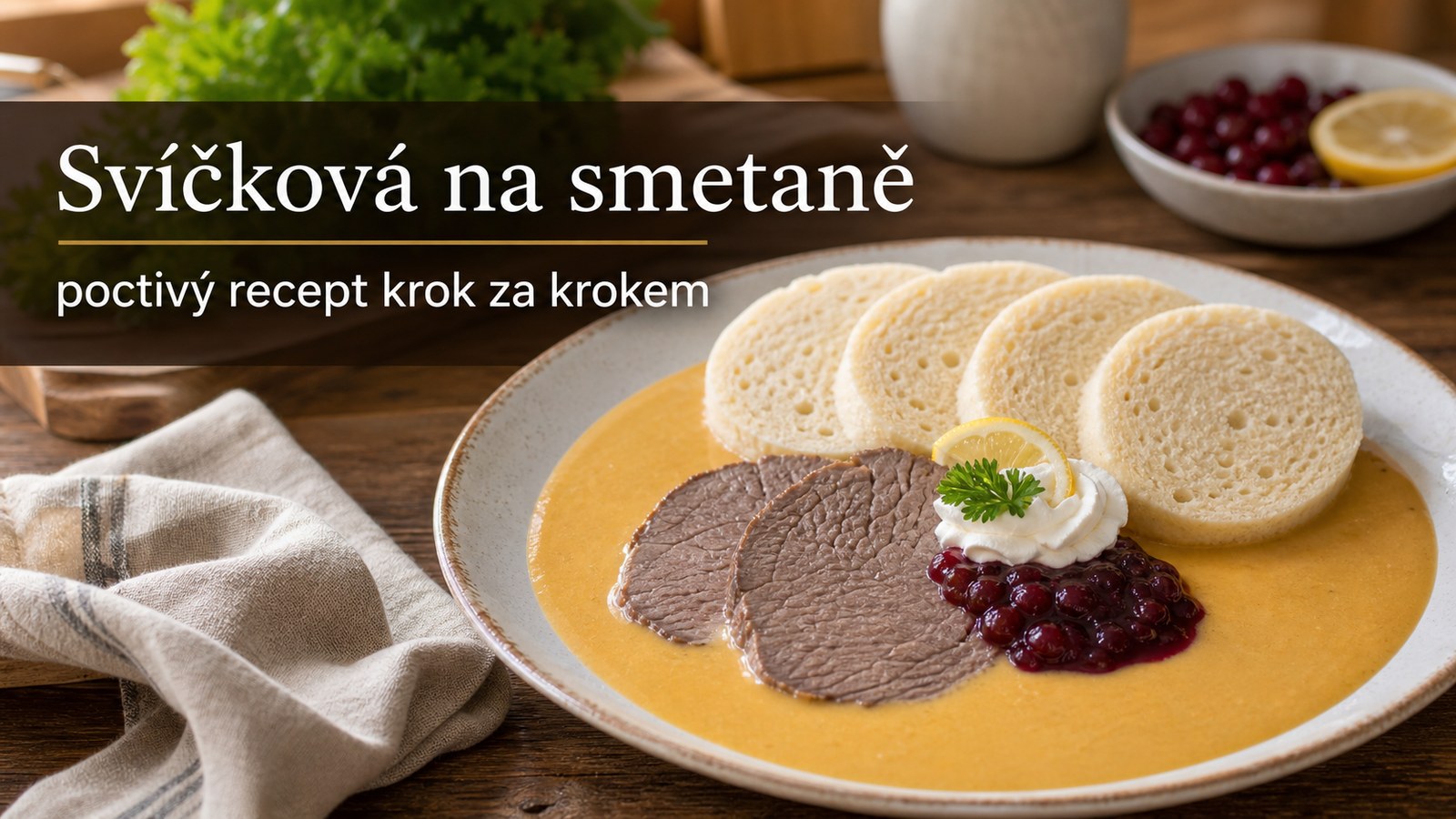 Svíčková na smetaně: poctivý recept krok za krokem