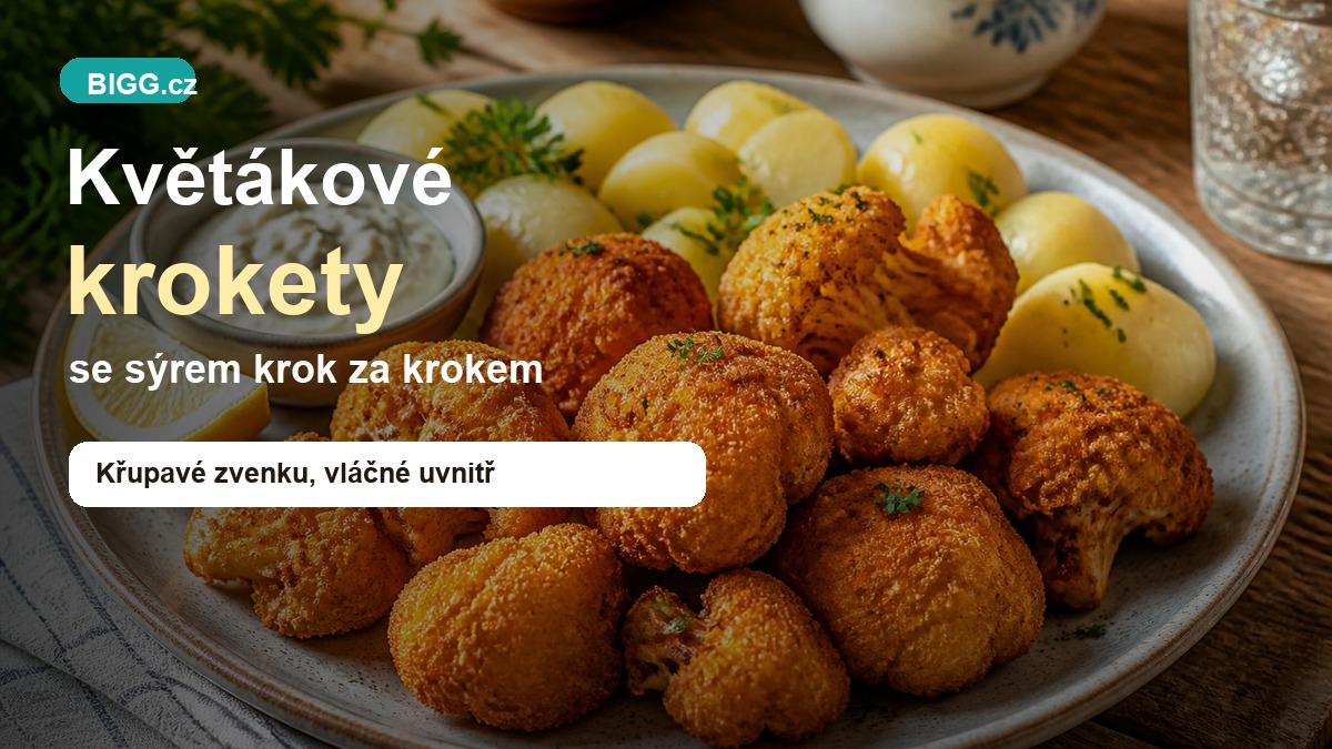 Květákové krokety se sýrem: křupavý recept krok za krokem