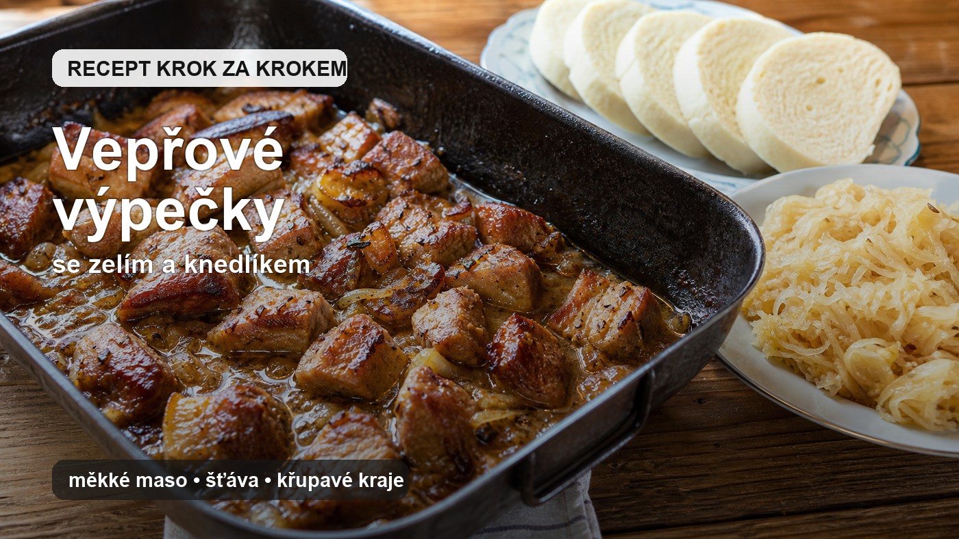 Vepřové výpečky: poctivý recept se zelím a knedlíkem