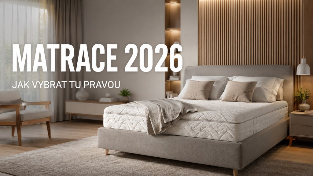 Matrace 2026: jak vybrat + 8 typů pěn (PUR, ENDURE, latex, taštičkové)