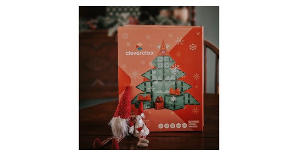 Cleverclixx magnetická stavebnice – adventní kalendář