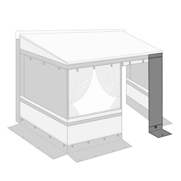 Fiamma Privacy Room Light — přední stěna k markýzám