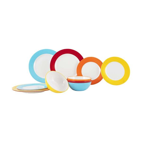 Duhová sada nádobí Gimex Colour Line (12 dílná)