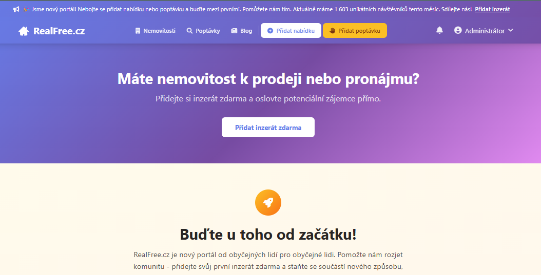 Přečtete si více ze článku Konec provizím: Nový český portál RealFree.cz mění pravidla realitního trhu